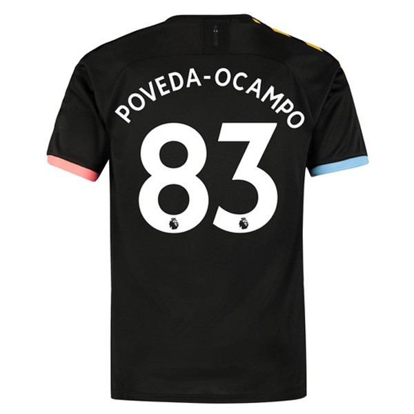 Camiseta Manchester City NO.83 Poveda Ocampo Segunda equipación 2019-2020 Negro